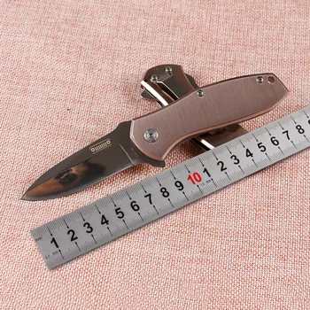 

New Arrival folding knife 440C blade steel handle pocket outdoor camping hunt knife Tactical Survival Utility knives EDC tools
