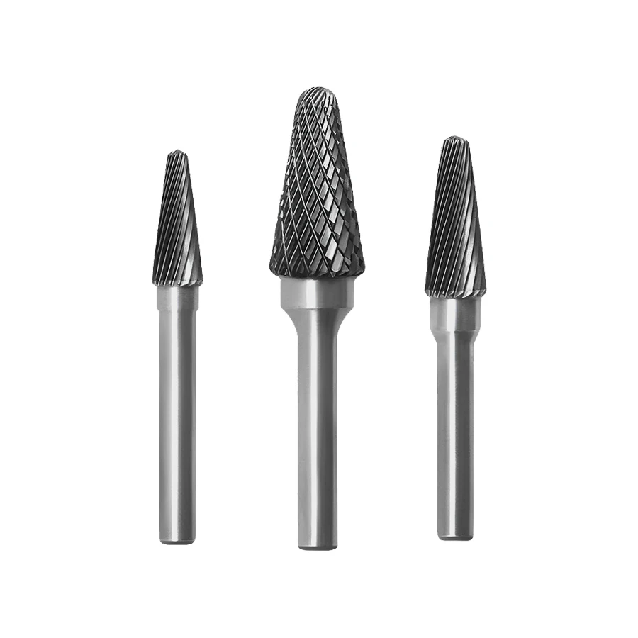 

Tungsten Steel Carbide Rotary File Metal Grinding Head Boring Cutter L-Type Conical Dome Milling Carving Abrasive Tool LX1025M06
