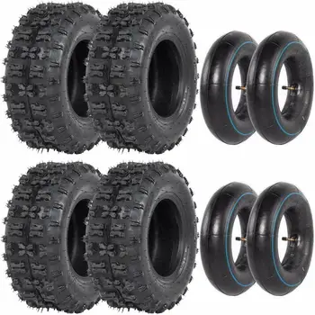 

Full set 4.10-6 4.10 x 3.50 - 6 Tires Tubes Go-Kart Cart GoKart GoCart Mini-Bike