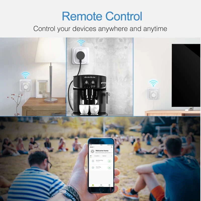 Gosund 16A Smart Plug Socket Tuya Smart Wifi Plug Socket Smart Life APP Remote Control With Alexa Google Home Assistance 2021New