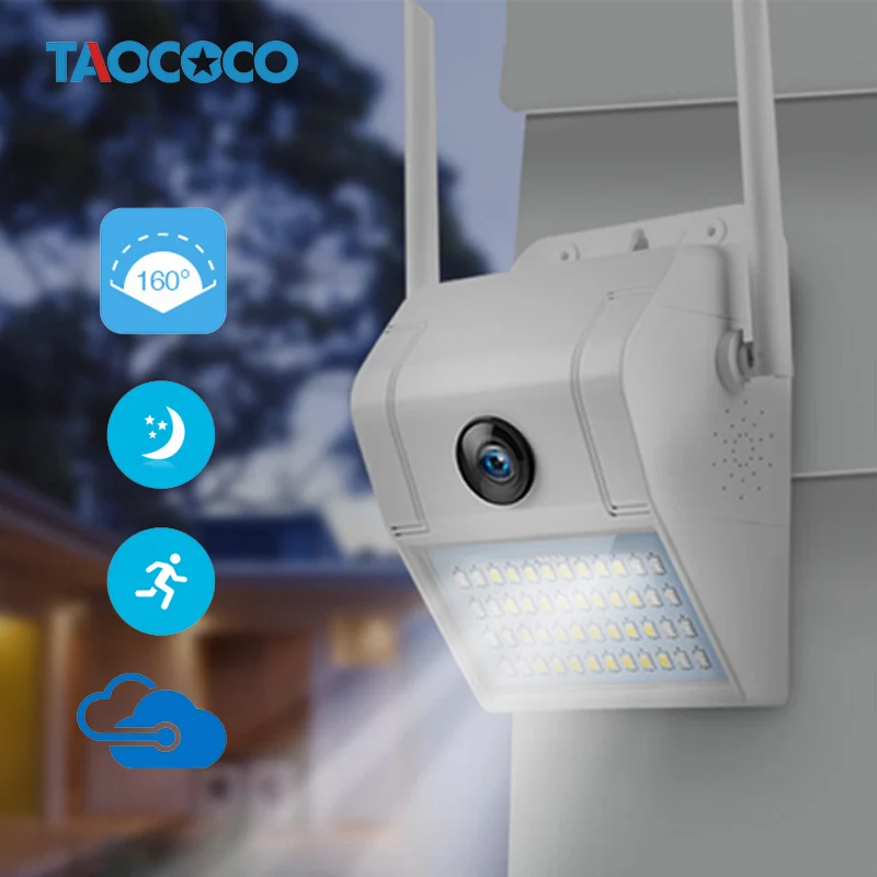 

2.0MP Outdoor Security Camera 1080P WiFi Night Vision Camera with LED Motion Sensor Light Cloud Storage IP66 Waterproof Camera