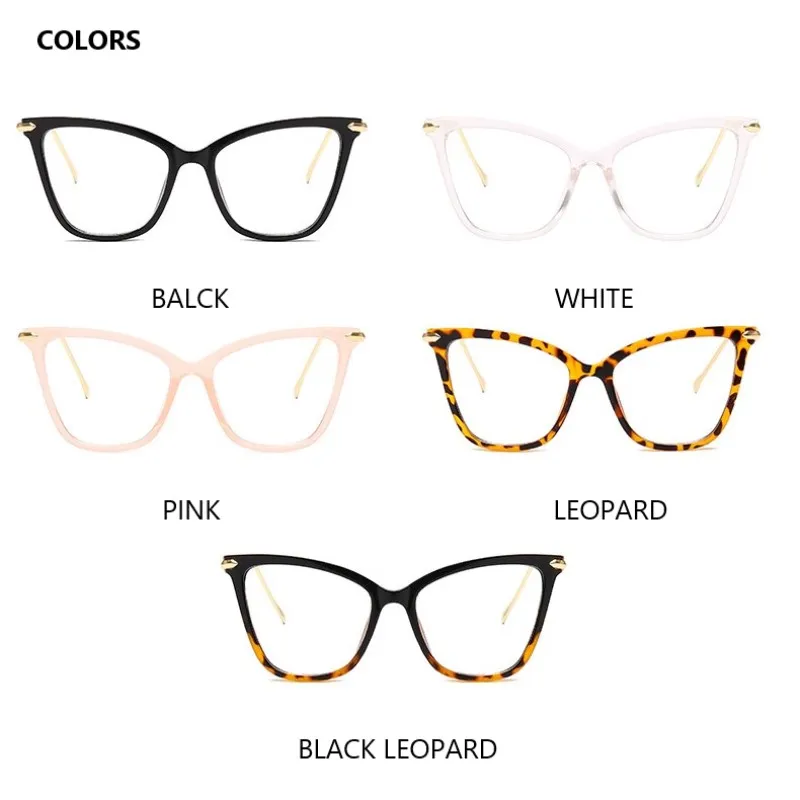 Ladies Cat Glasses Frames Women Sexy Oversized Metal Frame Brand Designer Optical Glasses Fashion Computer Office eyeglasses frames eyewear frames women glasses fashion eyeglasses