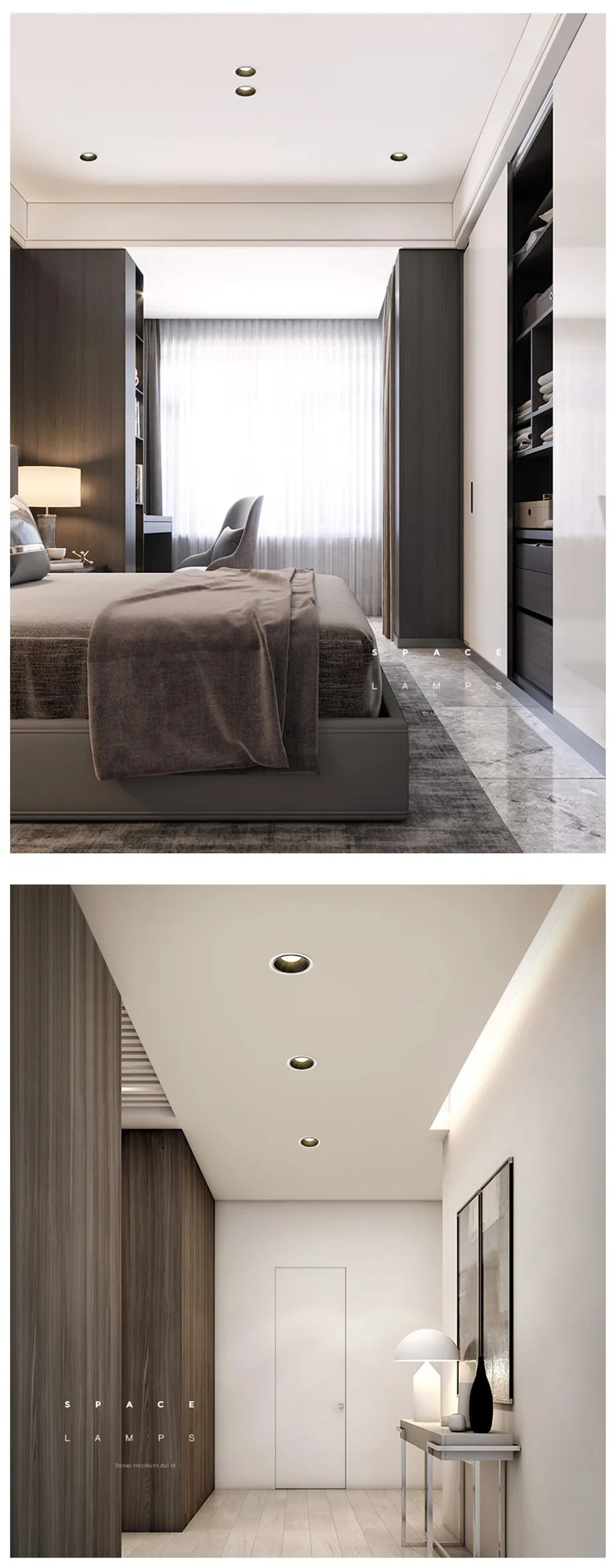 2020 New Downlight Led Recessed Ceiling Lamp Aluminum Round Spot Led 7W 12W Dimmable Living Room Dining Room Corridor Lighting