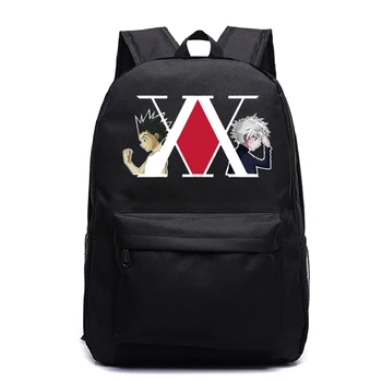 

School Bags Students Backpacks Hunter X Hunter Printed Travel Bag Laptop Male Casual Bookbag Women/Men Daily Cartoon Backpack