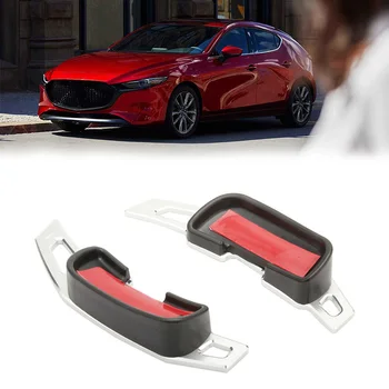 

2Pcs Paddles Extension Steering Wheel Direct Shift Paddle Extension DSG Aluminum Alloy Shifter Extension for Mazda CX-5 Axela At