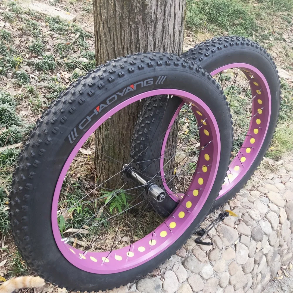 2 подшипника ступицы Kalosse 11 скоростей кассета 26*4,0 шины 80 мм ширина обода 36H Fat bike колеса 135/190 мм