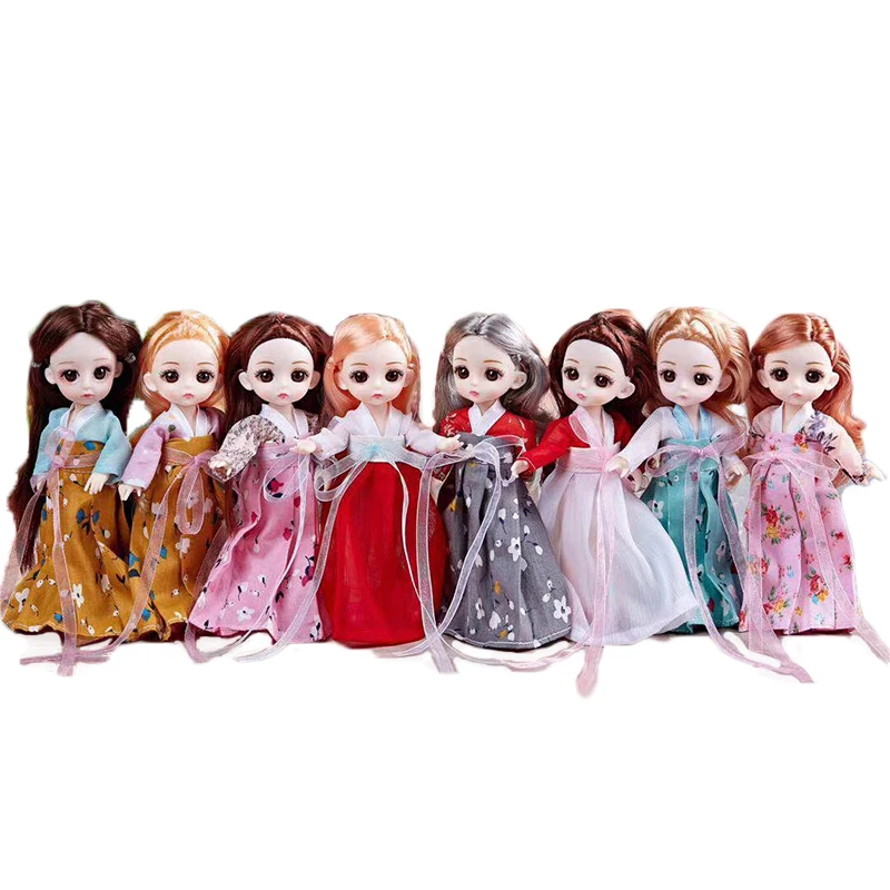1 шт. 16 см BJD кукла принцессы с китайским костюмом ханьфу старинное ретро платье