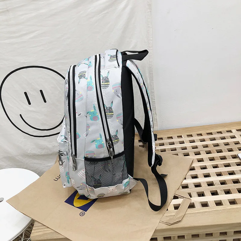 

WOMEN'S Bag Fashion Backpack Korean-style Cartoon Printed Large Capacity Schoolbag Canvas Backpack