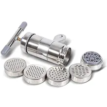 Newcreativetop из нержавеющей стали ручная лапша пресс машина Паста с 5 лапши плесень