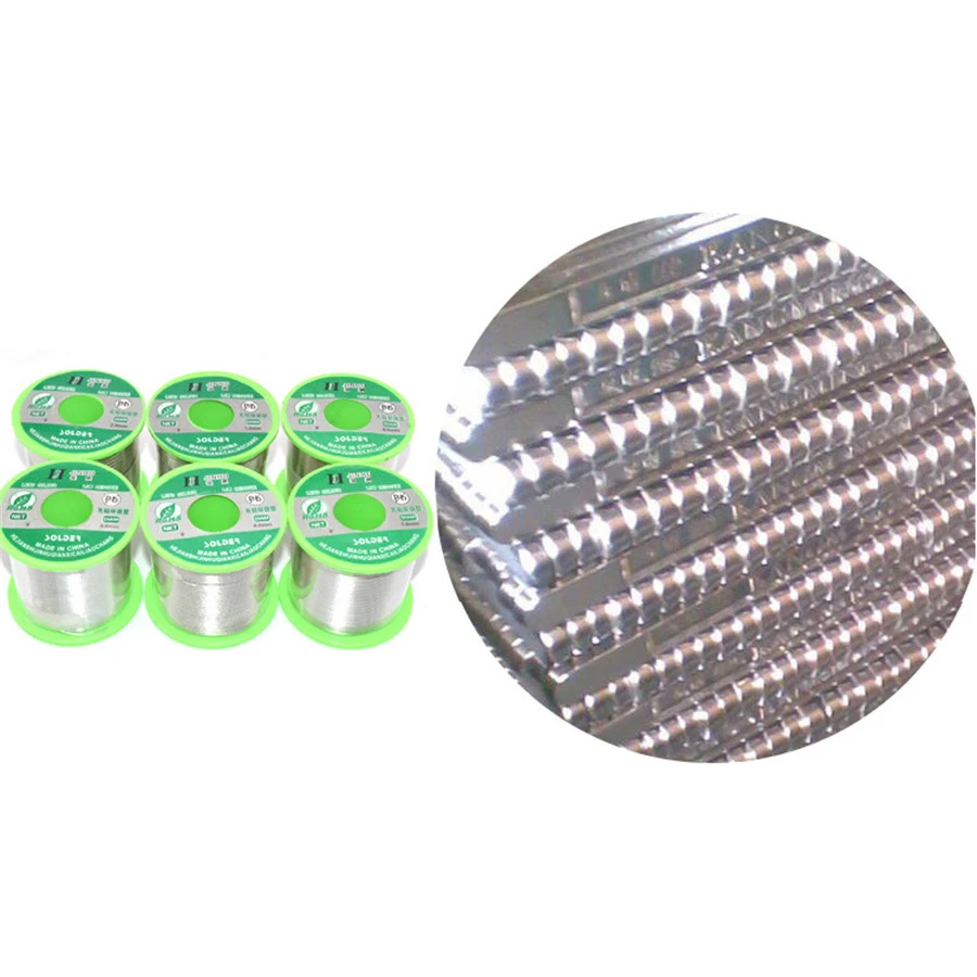50g Lead-Free Solder Wire Tin 0.5mm-1.0mm Diameter Sn/99.3 Cu/0.7 Roll Welding Soldering Iron Core for Electrical Solder RoHs