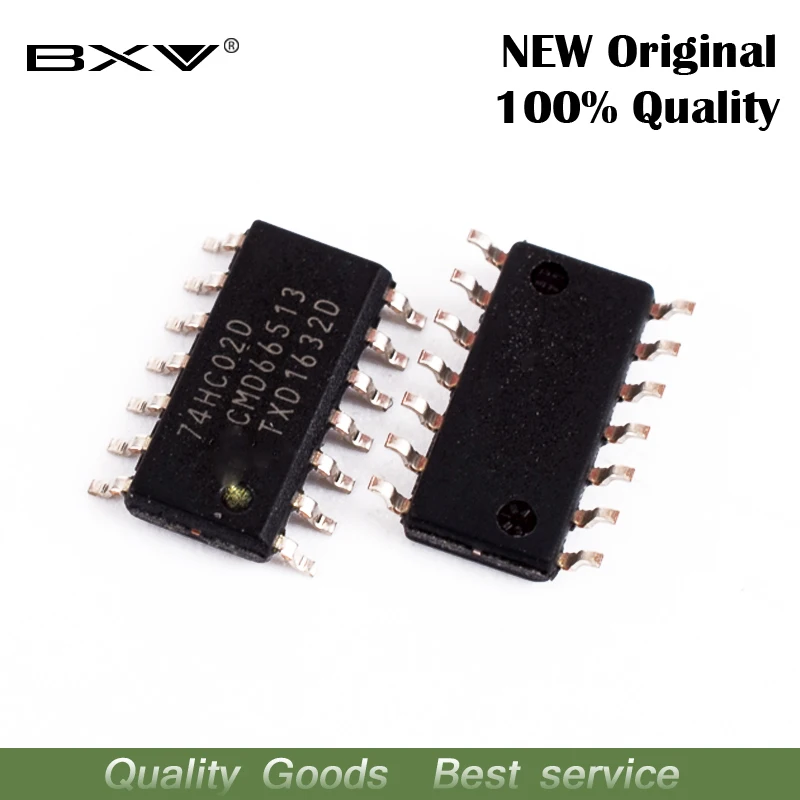 10PCS 74HC02D SOP14 74HC02 SN74HC02DR SOP-14 SN72HC02 SOP SMD