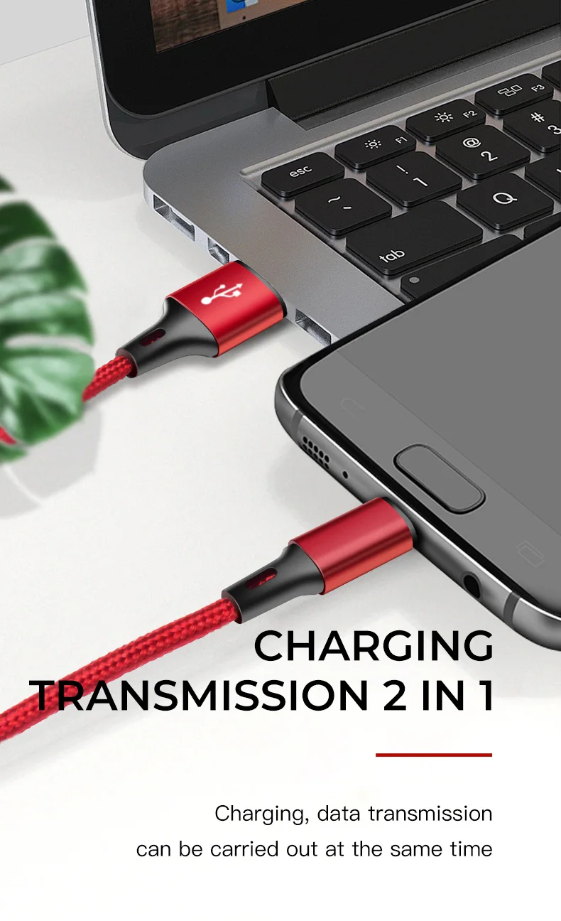 ESVNE Micro USB кабель 3A Быстрая зарядка Microusb провод для Samsung Xiaomi Android кабель для мобильного телефона Micro usb зарядка провод для передачи данных