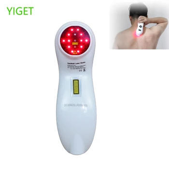 

Rechargeable Portable Multi Function Muscle Pain Relieve Cold Laser Therapeutic Device 650nm and 808nm Elderly Care Knee Joint