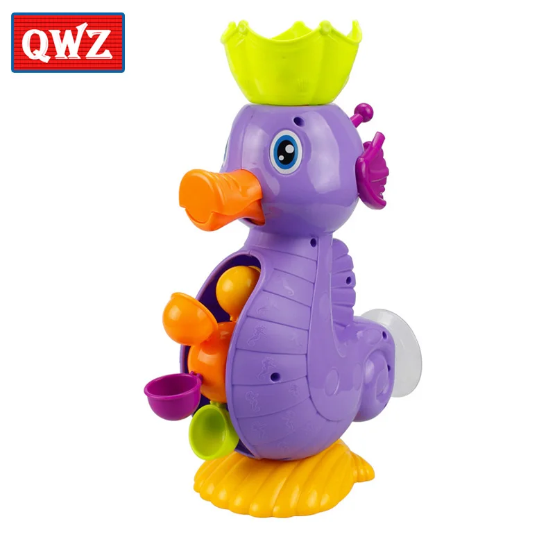 QWZ Bath Toys Pipeline Water Spray Shower Game Elephant Bath Baby Toy for Children Swimming Bathroom Bathing Shower Kids Toy 11