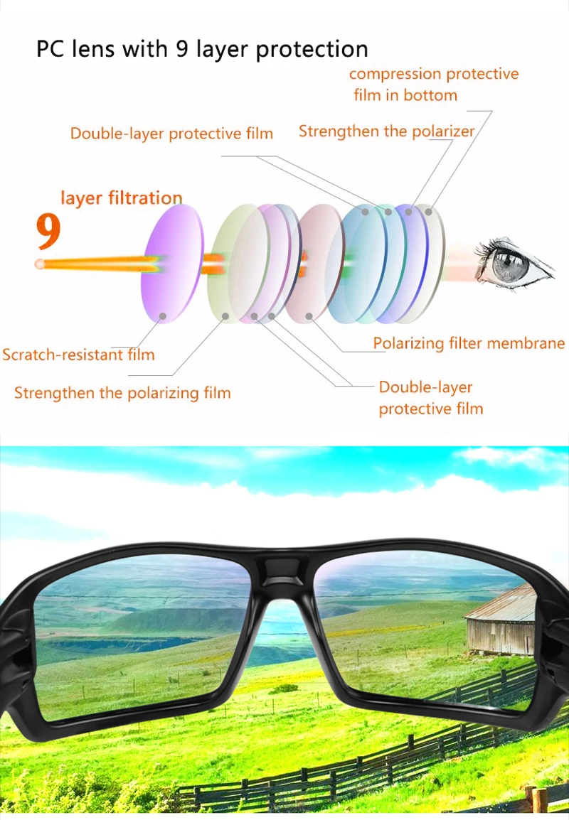 ROCKBROS Поляризованные велосипедные очки MTB велосипед Защита оптика Gafas Ciclismo наружные спортивные солнцезащитные очки для велосипеда Велоспорт Googles