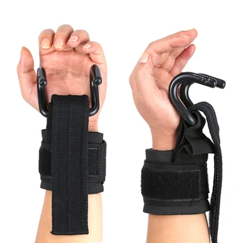 

1 Pair Weightlifting Straps With Hook Wristband Support Fitness Gym Equipment