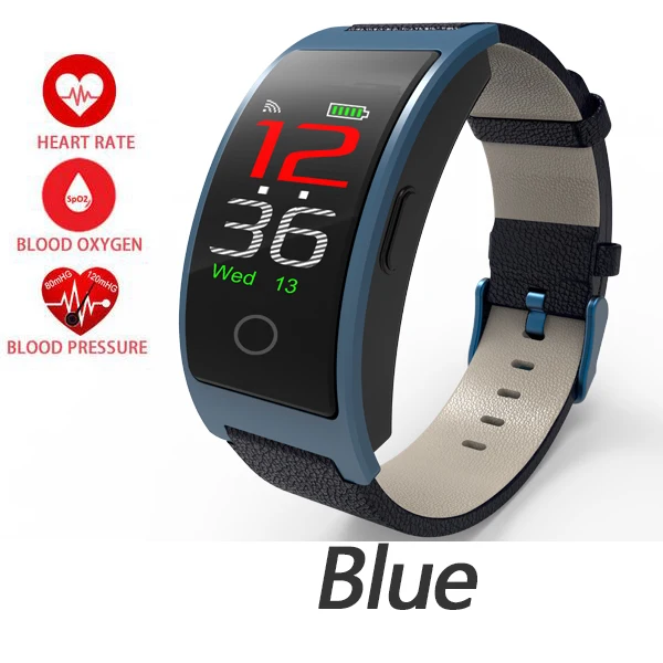 blue CK11C умный Браслет, умный браслет, 0,96 ips, цветной экран, кровяное давление, поддержка сердечного ритма, Ios, Android, PK, Miband 2 S2, Ck11s - Цвет: blue