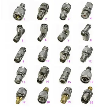 

5Pcs Adapter TNC to TNC / RP-TNC / UHF PL259 SO239 / N / SMA / F TV Male Plug & Female Jack RF Coaxial Connector