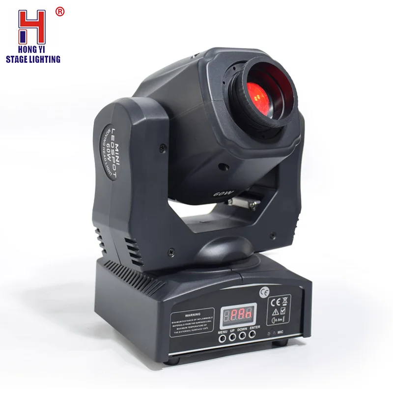  Led dj spot lights moving head light mini 60watt include 8gobos 7 colors pocket mobile light for pe - 4000324737014