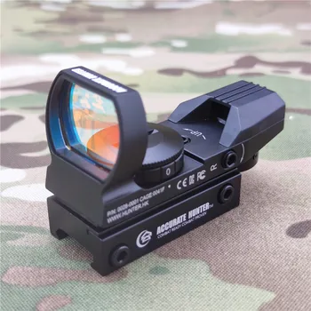

Accurate Shooter Red Film Four Variable Points Iris Holographic Red Dot Sight Eat Chicken Red Point Aim