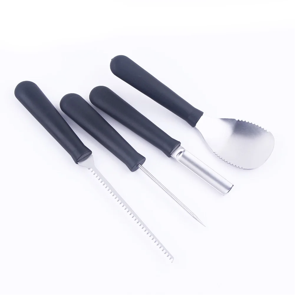 

4pcs Pumpkin Carving Tools Halloween Pumpkin Carving Cutters Set Professional Cutting Tools DIY Craft Tool Dropshipping