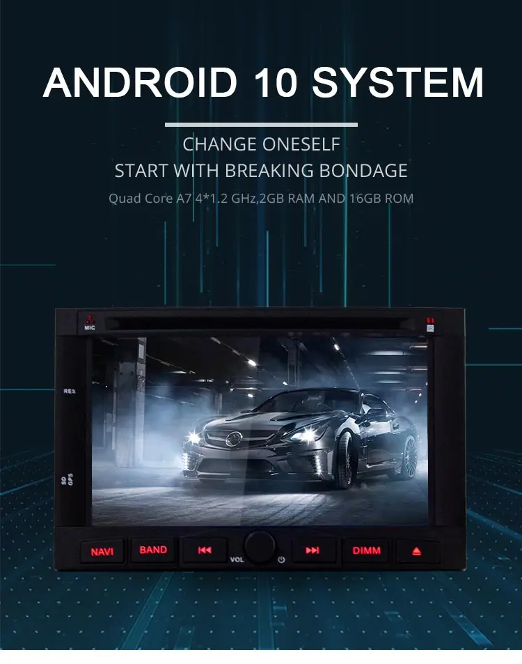 Discount LJDA 2 DIN Android 10.0 CAR Audio DVD player FOR PEUGEOT 3008 5008 Partner Citroen Berlingo gps Multimedia head device WIFI DAB 1