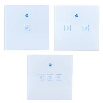 

WiFi Smart Wall Touch Switch Phone Remote/Intelligent Voice Control EU Plug 100-240V