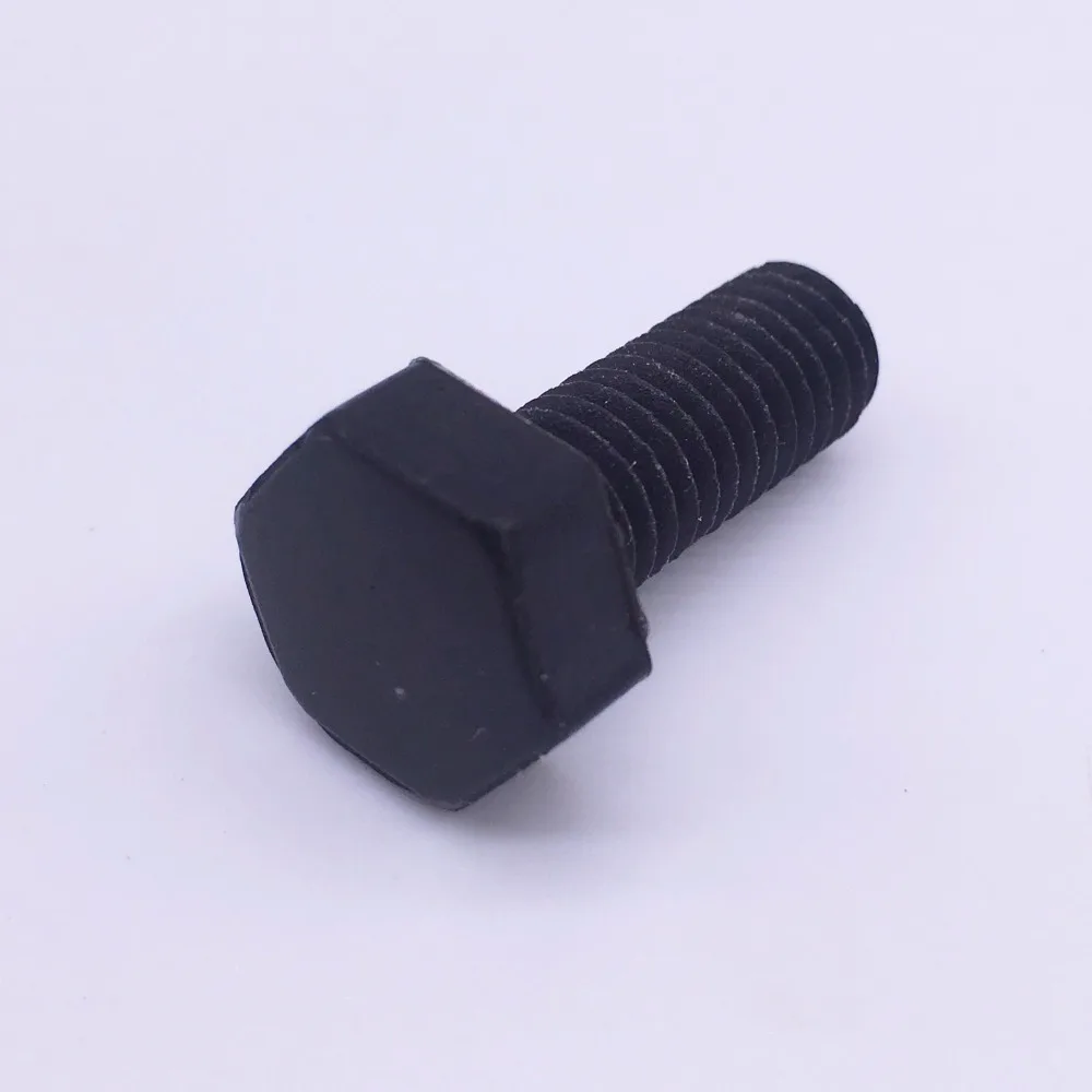 Wkooa M3 M5 M6 M8 M10 Plastic Screws Hex Bolts Nylon Full Threads Metric Black Pack 100