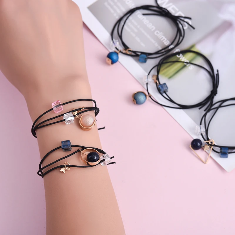 

Sempli Mulheres Elastic Faixa de Cabelo Headband do Boкmio Tecer Cabelo Bandas Elбsticas para o Miъdo de Borracha Elбstico De Ca