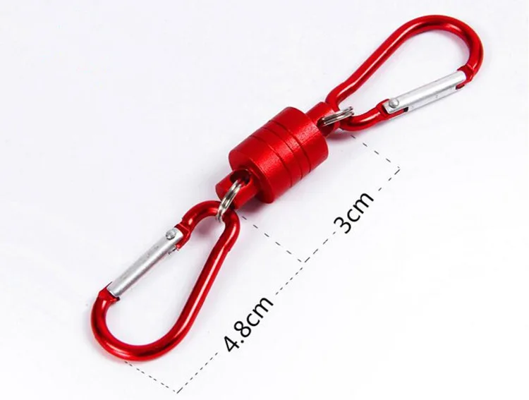 

Magnetic Clasp Carabiner Connecting Rope for Fishing Rod Lure Tool Lanyard Retractable Key Ring Fishing Supplies Small Accessori