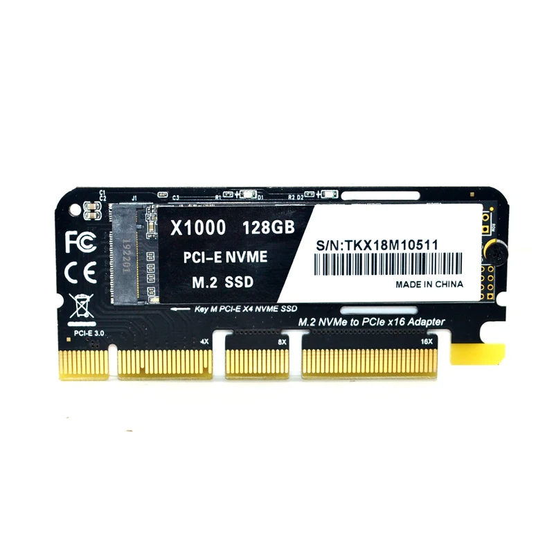 ABHU-M.2 NVMe SSD для PCI-E X16 конвертер карты NGFF M-Key M.2 PCIe PCI-Express X4/X8/X16 HDD жесткий диск твердотельный диск адаптер