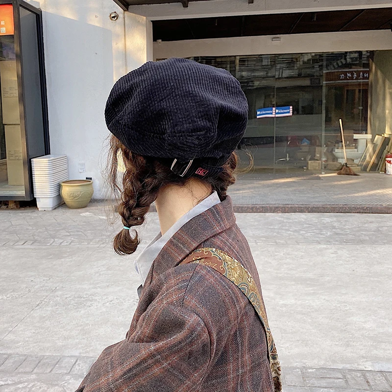 Vintage Plain Beret Cap Beanie Hat French Style Women Girls Wool