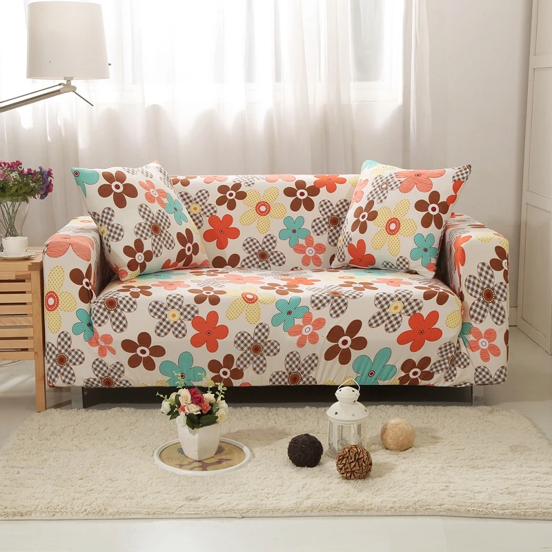 Leaves All-inclusive Slip-resistant Sofa Covers Couch Cover Cases Armchair Furniture Protector Home Decor Stretch Sofa Covers