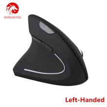 Hongsund эргономичная вертикальная мышь беспроводная левая ручная компьютерная игровая мышь 5D USB оптическая игровая мышь Mause для портативных ПК игры