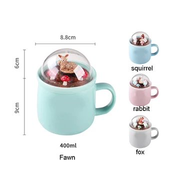 

HOT 400ml Lovely Micro-landscape Ceramic Mug Milk Mug Water Coffee Tea Cup NDS