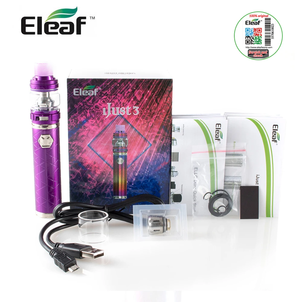 Оригинальный набор Eleaf iJust 3 80 Вт с атомайзером ELLO Duro емкостью 7 5 мл 3000 мАч