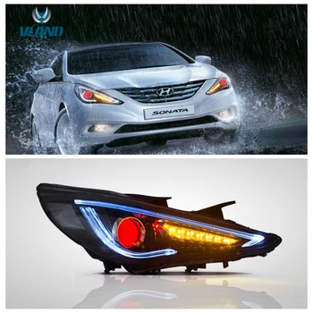 

VLAND factory for car head lamp for Sonata LED headlight 2011 2012 2014 with turn signal with sequential indicator