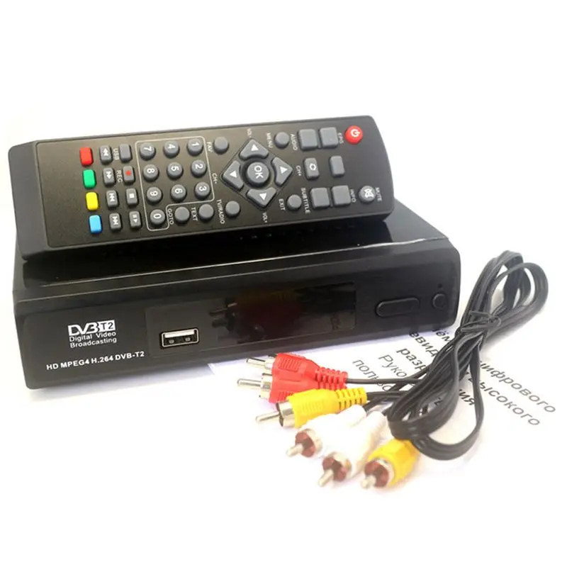 1080P DVB-T2 цифрового эфирного вещания конвертер приемник ТВ коробка Youtube(ЕС Plug