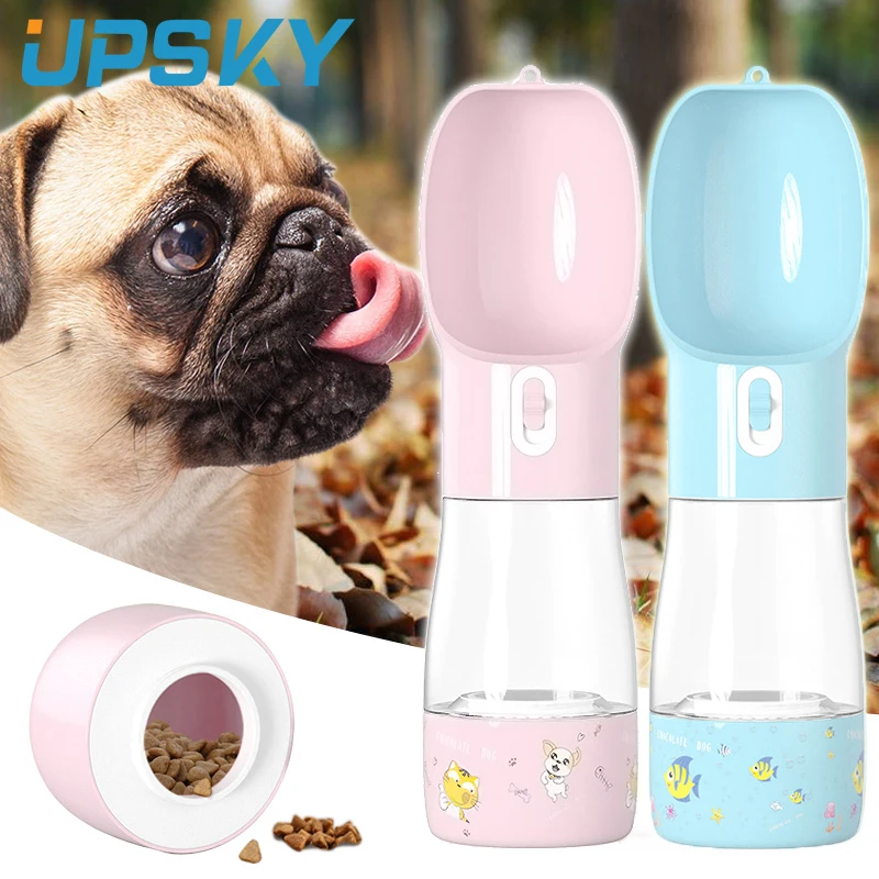

Dog Cat Water Bottle Portable Drinking Bowl For Small Large Dogs Pet Puppy Outdoor Travel Food Water Feeder