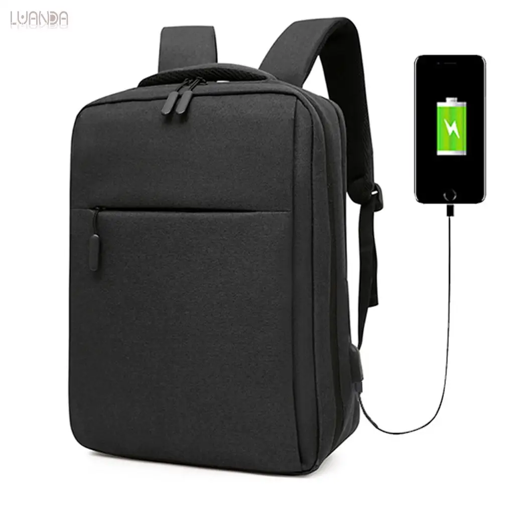 Мужские рюкзаки модный бренд Оксфорд рюкзак для подростков USB зарядка внешний