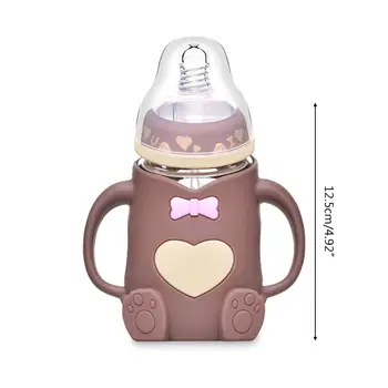 

240ml Baby Silicone Milk Feeding Bottle Safe Infant Juice Water Feeding Cup U90B