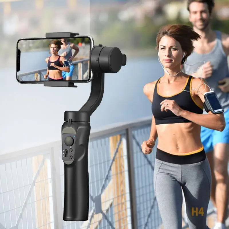 Smooth Smart Phone Stabilizing H4 Holder Handhold Gimbal Stabilizer for Iphone Samsung& Action Camera