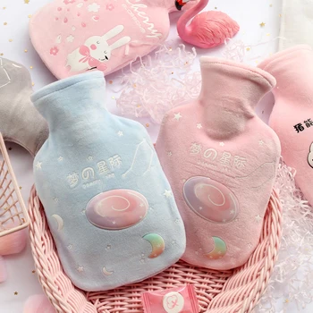 

Cute Cartoon Plush Hot Water Bottle Water-filled Warm Style A Variety Of Styles Soft And Thick Watertight Winter Essentials