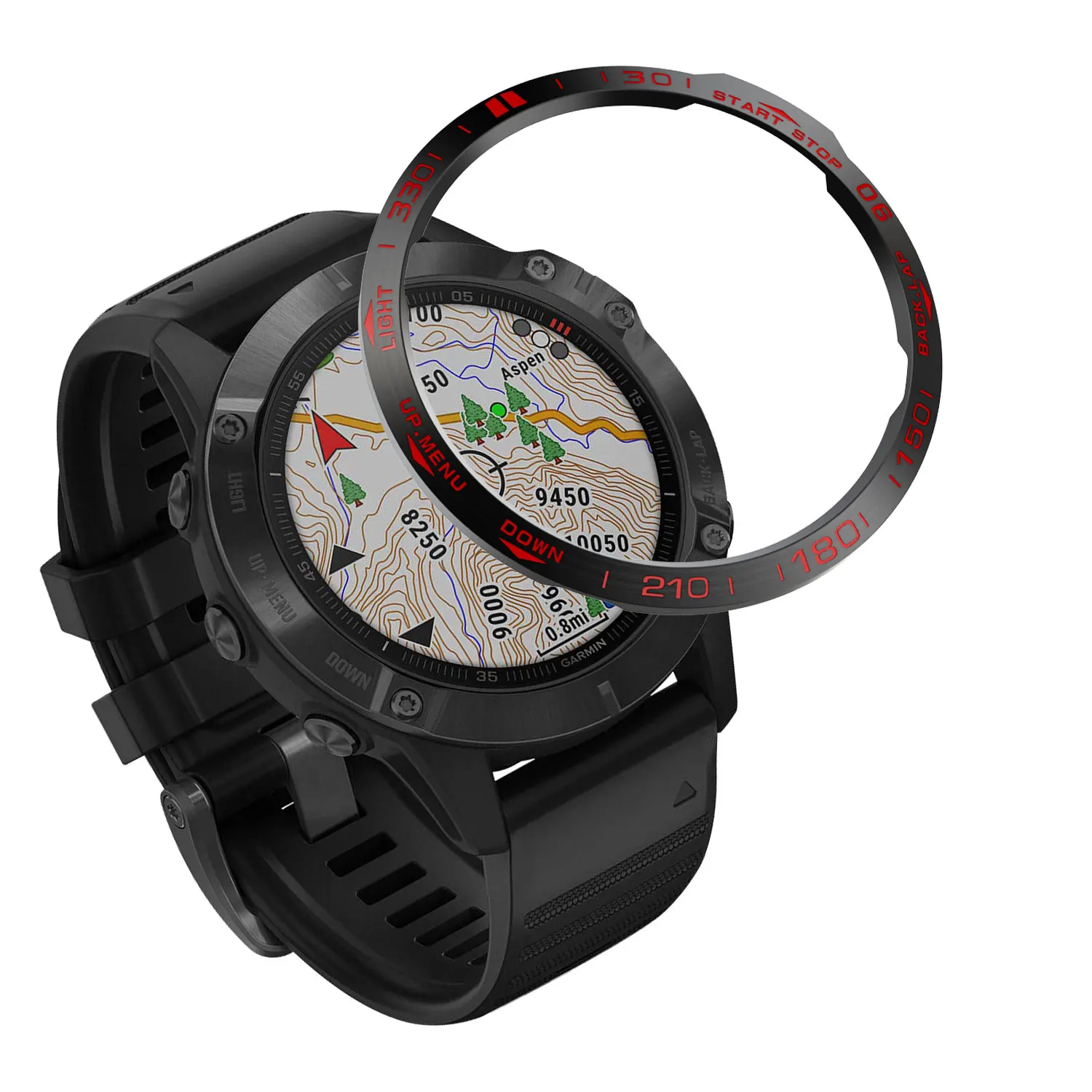Стильный ободок-кольцо для Garmin Fenix 6/6 pro/Fenix 6 sapphire, умный Браслет, кольцевой чехол, защитная крышка, металлический чехол от царапин