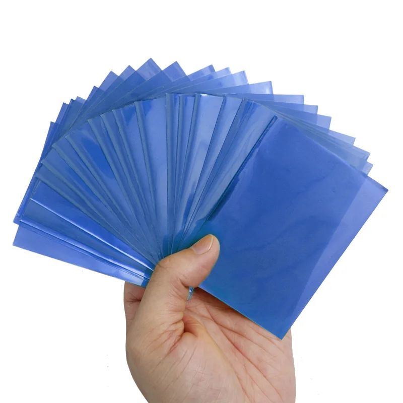 50pcs Blue 50 шт Матовый Scrub разноцветная карт задняя Портативный протектор Yugioh карта покемона рукава для TCG карточки для настольных игр Magic сбор - Цвет: 50pcs Blue