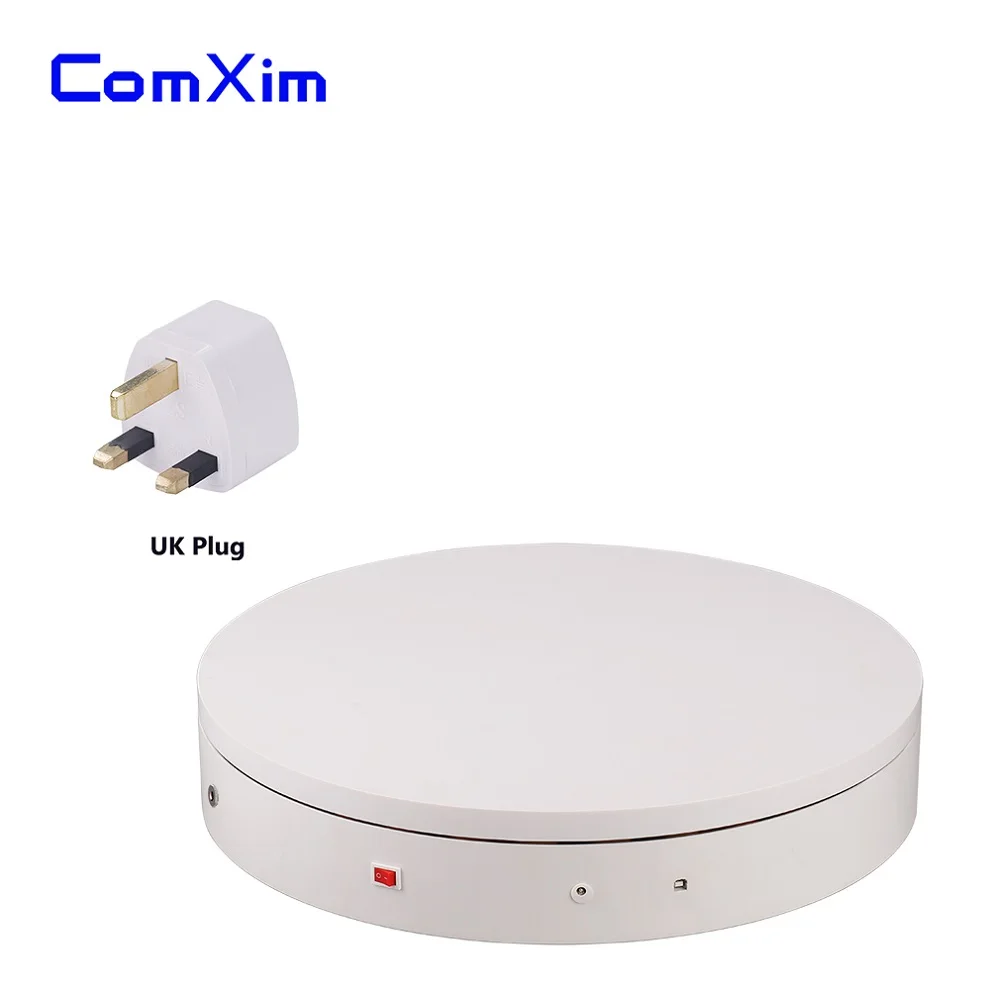 50 см нагрузка 100 кг дистанционный Wi-Fi ПК Регулировка направления скорости поддержка интерфейса затвора фотография Поворотная модель Дисплей Стенд ComXim - Цвет: White.UK Plug