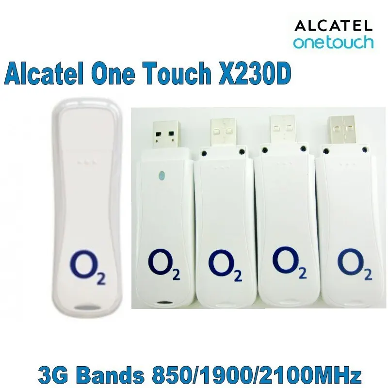 20 шт разблокированный Alcatel X230D HSDPA UMTS 850/900/2100 МГц USB флешка 7,2 Мбит/с 3g модем 3g ключ
