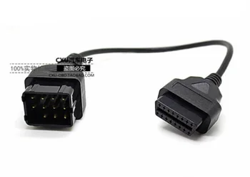 

for old Renault 12pin to OBD2 16pin OBDII convert cable