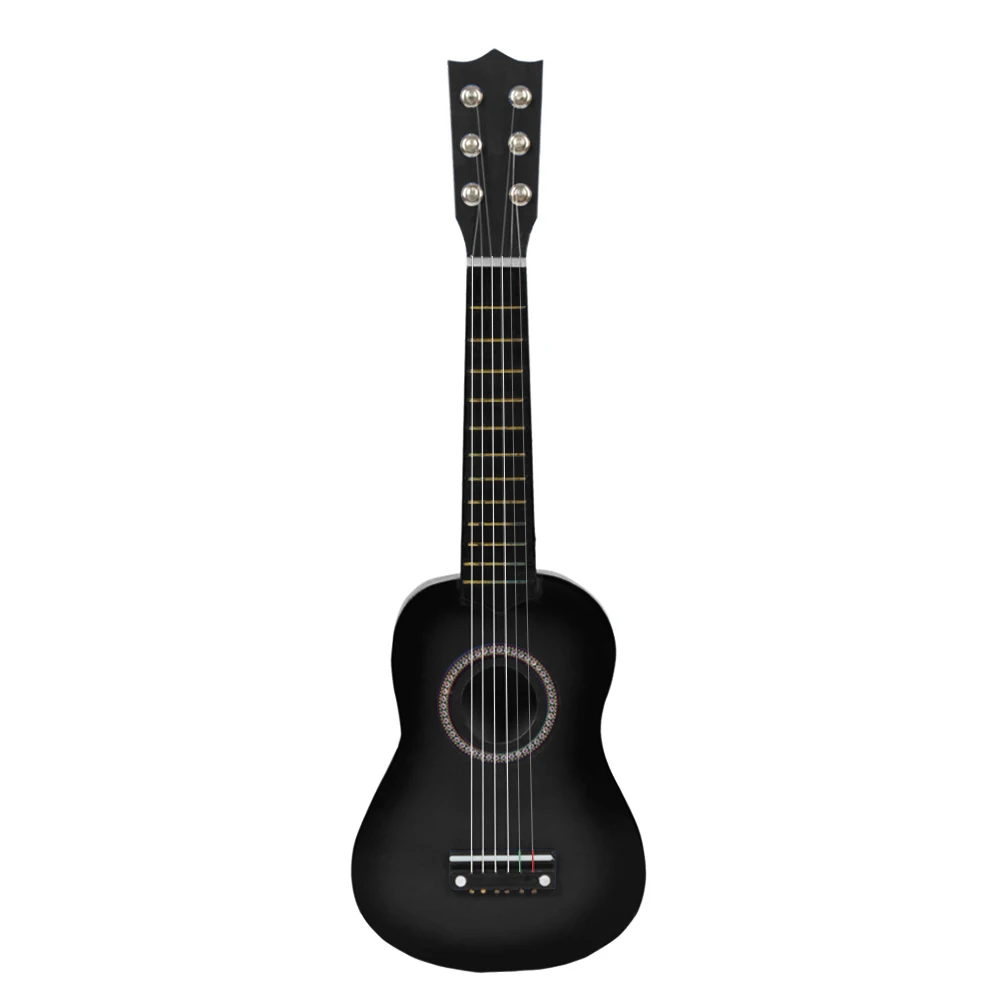 New Arrival Kids Toy Beginner Basswood Acoustic Guitar Practice Music Instruments Children Gifts - Цвет: Black