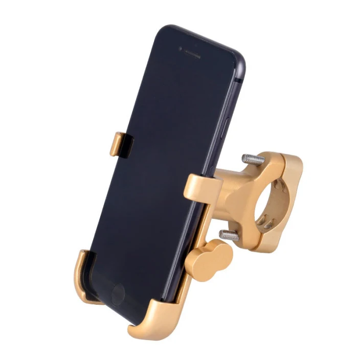 Bicycle Mobile Phone Holder Bracket Aluminum Alloy Adjustable for Cycling Motorcycle F-Best